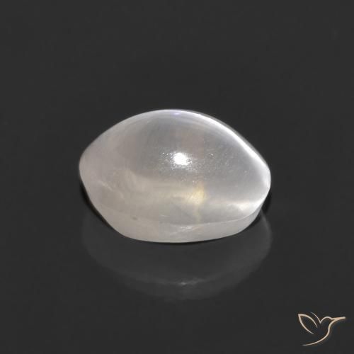 Sillimanite Occhio di Gatto Grigio molto chiaro naturale da 1.30 ct, Ovale, Trasparente