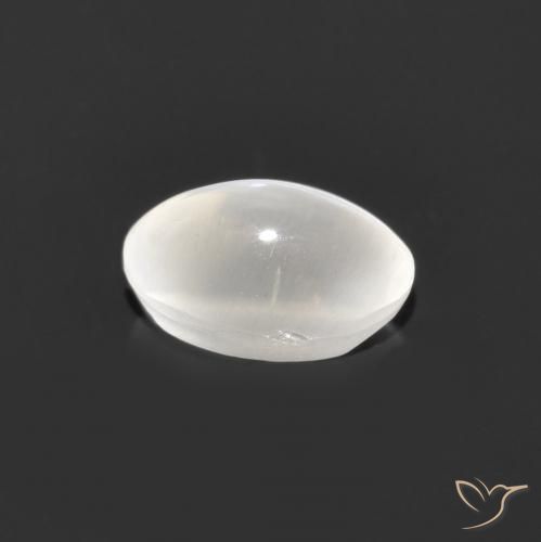 Sillimanite Occhio di Gatto Grigio molto chiaro naturale da 0.90 ct, Ovale, Trasparente