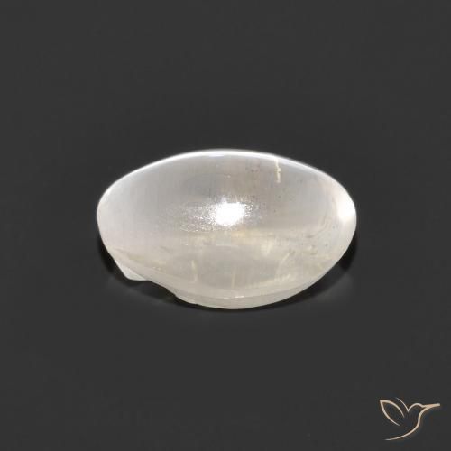 Sillimanite Occhio di Gatto Grigio molto chiaro naturale da 1.34 ct, Ovale, Trasparente