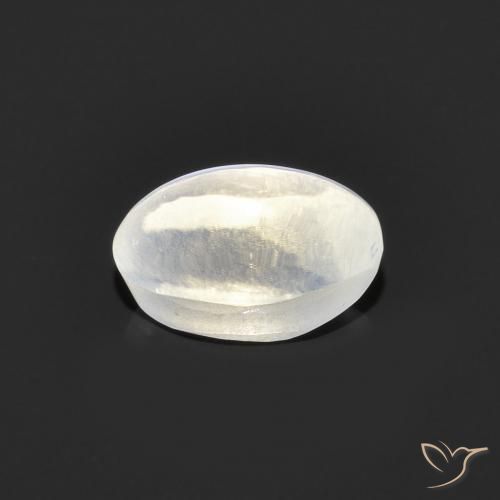 Sillimanite Occhio di Gatto Grigio molto chiaro naturale da 1.20 ct, Ovale, Trasparente