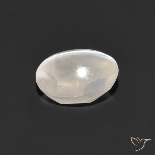 Sillimanite Occhio di Gatto Grigio molto chiaro naturale da 1.41 ct, Ovale, Trasparente
