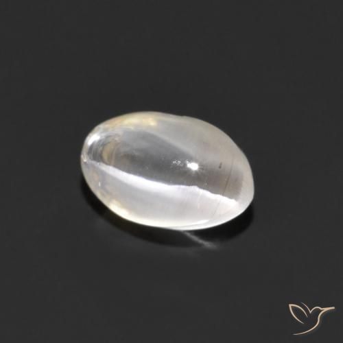 Sillimanite Occhio di Gatto Grigio molto chiaro naturale da 1.06 ct, Ovale, Trasparente