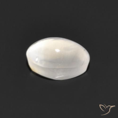 Sillimanite Occhio di Gatto Grigio molto chiaro naturale da 1.06 ct, Ovale, Trasparente