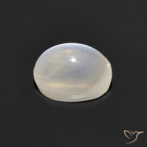 Sillimanite Occhio di Gatto Grigio molto chiaro naturale da 1.30 ct, Ovale, Trasparente