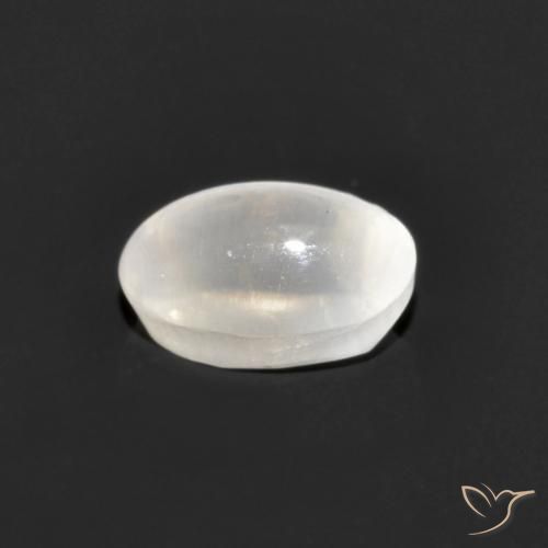 Sillimanite Occhio di Gatto Grigio molto chiaro naturale da 0.77 ct, Ovale, Opaco