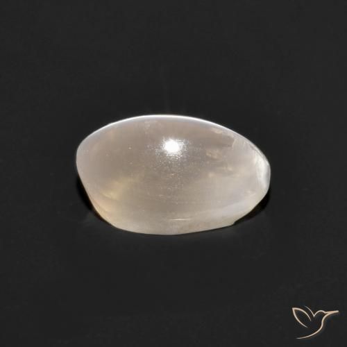 Sillimanite Occhio di Gatto Grigio molto chiaro naturale da 1.33 ct, Ovale, Trasparente