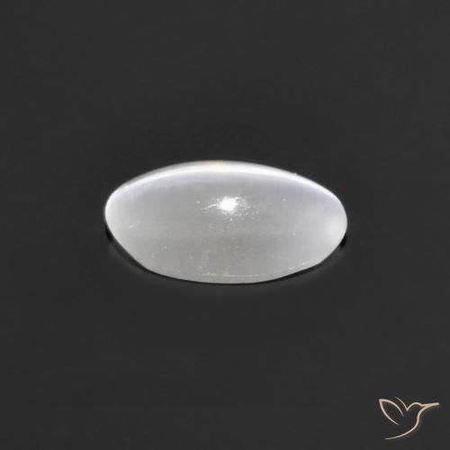 Sillimanite Occhio di Gatto Grigio molto chiaro naturale da 0.77 ct, Ovale, Trasparente