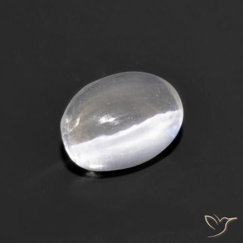 Sillimanite Occhio di Gatto Grigio molto chiaro naturale da 0.75 ct, Ovale, Trasparente