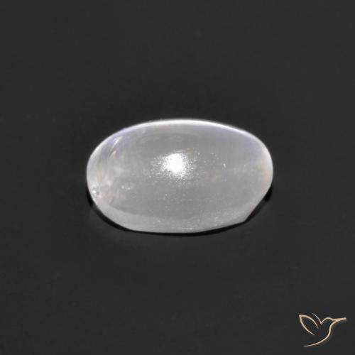 Sillimanite Occhio di Gatto Grigio molto chiaro naturale da 0.75 ct, Ovale, Trasparente