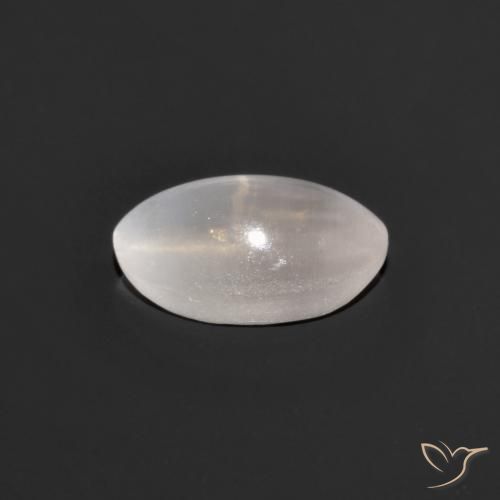 Sillimanite Occhio di Gatto Grigio molto chiaro naturale da 0.99 ct, Ovale, Trasparente