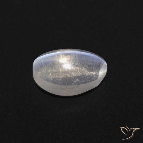 Sillimanite Occhio di Gatto Bianco caldo naturale da 0.85 ct, Ovale, Trasparente