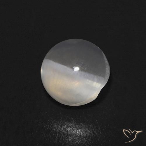 Sillimanite Occhio di Gatto Bianco caldo naturale da 1.08 ct, Ovale, Trasparente