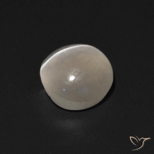 Sillimanite Occhio di Gatto Bianco caldo naturale da 0.90 ct, Ovale, Trasparente