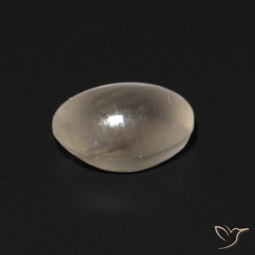 Sillimanite Occhio di Gatto Bianco caldo naturale da 0.81 ct, Ovale, Trasparente