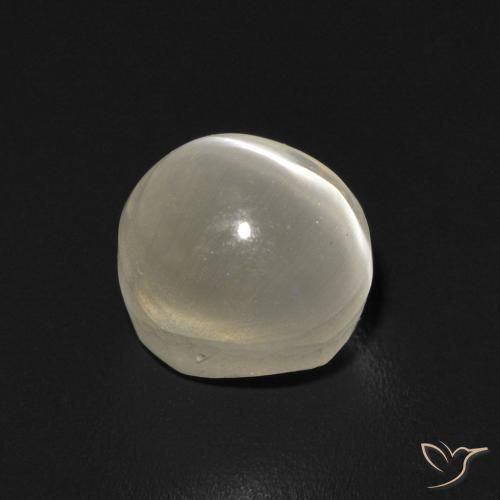Sillimanite Occhio di Gatto Bianco caldo naturale da 1.58 ct, Ovale, Trasparente