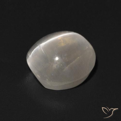 Sillimanite Occhio di Gatto Bianco caldo naturale da 1.42 ct, Ovale, Trasparente