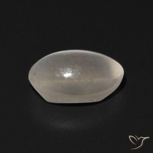 Sillimanite Occhio di Gatto Bianco caldo naturale da 0.94 ct, Ovale, Trasparente