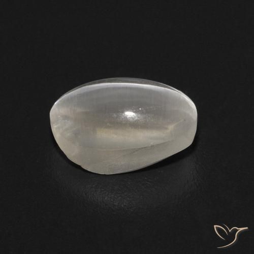 Sillimanite Occhio di Gatto Grigio molto chiaro naturale da 0.74 ct, Ovale, Trasparente