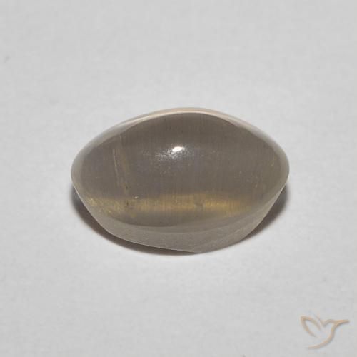 Sillimanite Occhio di Gatto Marrone neutro naturale da 1.11 ct, Ovale, Traslucido