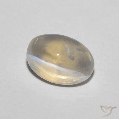 Sillimanite Occhio di Gatto Marrone Molto Chiaro naturale da 0.85 ct, Ovale, Traslucido