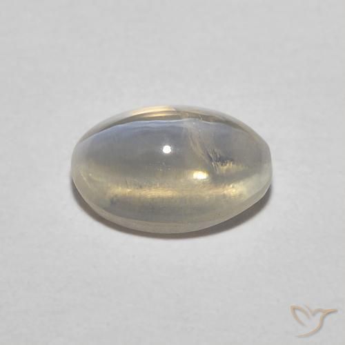 Sillimanite Occhio di Gatto Marrone Molto Chiaro naturale da 0.85 ct, Ovale, Traslucido