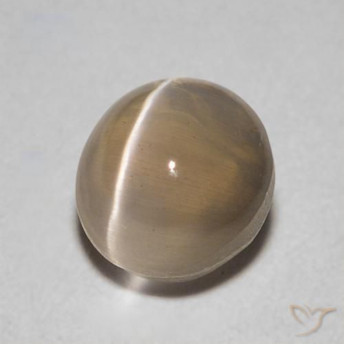 Sillimanite Occhio di Gatto Marrone medio naturale da 0.86 ct, Ovale, Trasparente