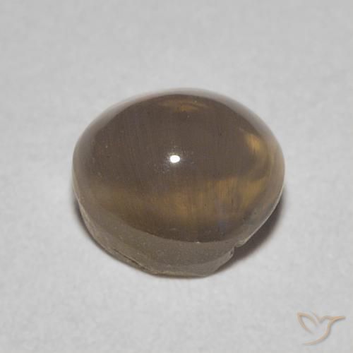 Sillimanite Occhio di Gatto Marrone medio naturale da 0.86 ct, Ovale, Trasparente