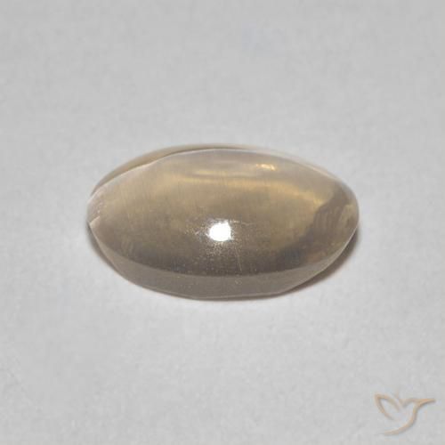 Sillimanite Occhio di Gatto Tortilla Marrone Chiaro naturale da 0.89 ct, Ovale, Trasparente
