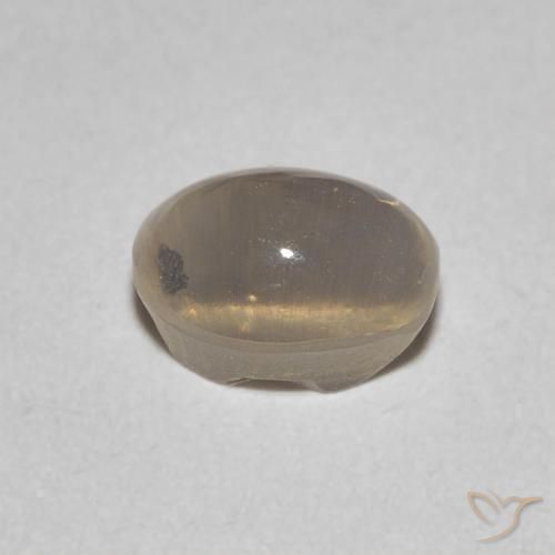 Sillimanite Occhio di Gatto Marrone Giallo Chiaro naturale da 0.95 ct, Ovale, Trasparente