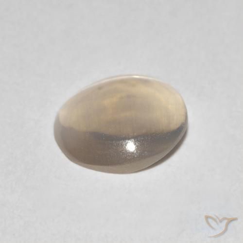 Sillimanite Occhio di Gatto Tortilla Marrone Chiaro naturale da 0.79 ct, Ovale, Trasparente