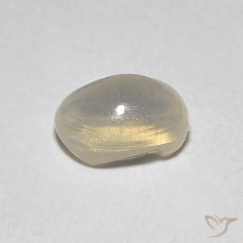 Sillimanite Occhio di Gatto Marrone Molto Chiaro naturale da 0.86 ct, Ovale, Trasparente