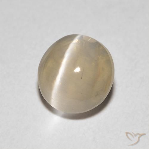 Sillimanite Occhio di Gatto Marrone Molto Chiaro naturale da 1.04 ct, Ovale, Trasparente