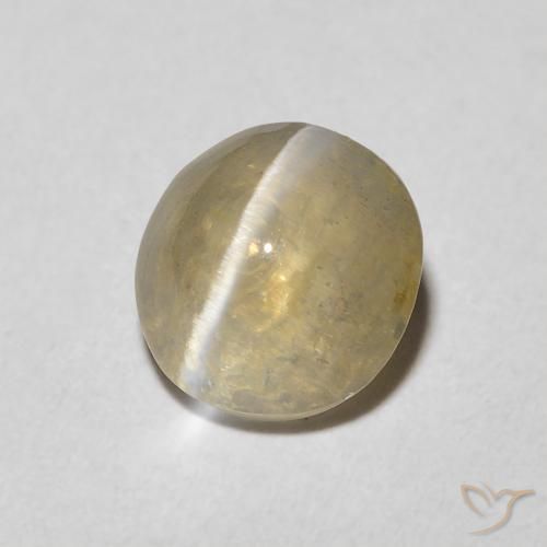 Sillimanite Occhio di Gatto Tortilla Marrone Chiaro naturale da 1.45 ct, Ovale, Trasparente