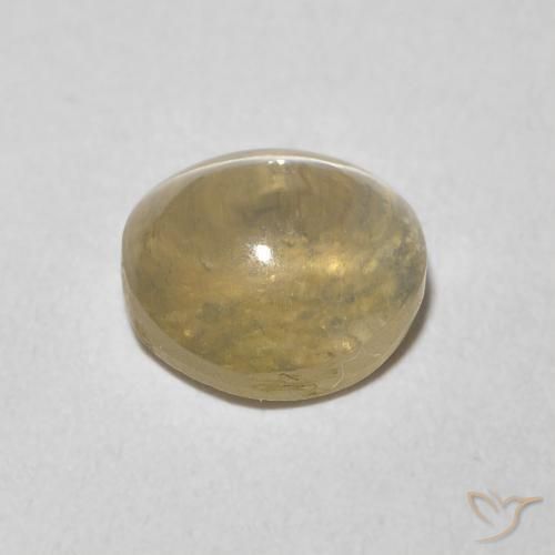 Sillimanite Occhio di Gatto Tortilla Marrone Chiaro naturale da 1.45 ct, Ovale, Trasparente