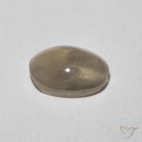 Sillimanite Occhio di Gatto Tortilla Marrone Chiaro naturale da 0.92 ct, Ovale, Trasparente