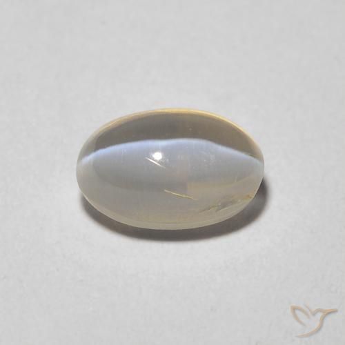 1.43ct Naturale Tortilla Marrone Chiaro Sillimanite effetto occhio di gatto, Ovale, Trasparente