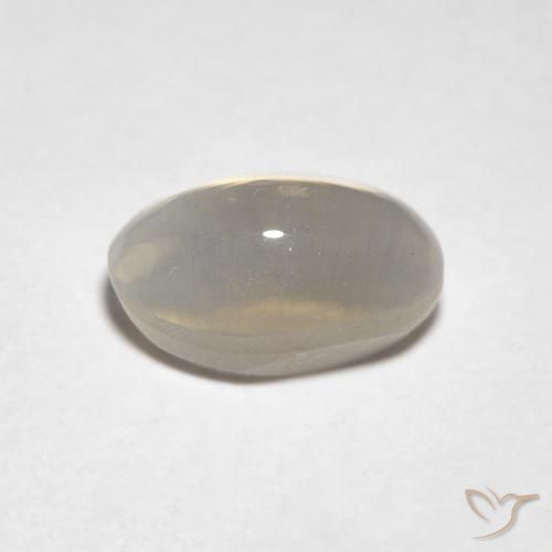 Sillimanite Occhio di Gatto Medium Light-Brown naturale da 1.34 ct, Ovale, Trasparente