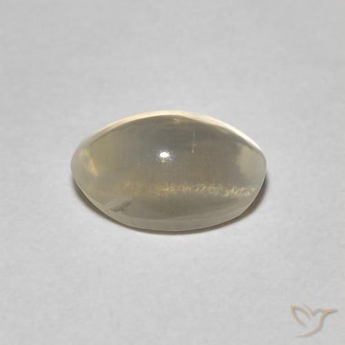 Sillimanite Occhio di Gatto Tortilla Marrone Chiaro naturale da 1.08 ct, Ovale, Trasparente