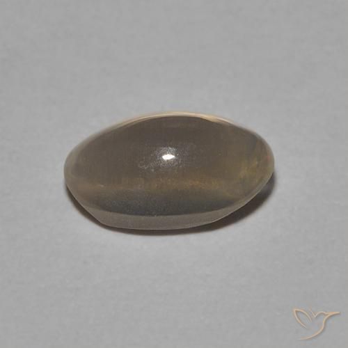Sillimanite Occhio di Gatto Marrone medio naturale da 1.05 ct, Ovale, Trasparente
