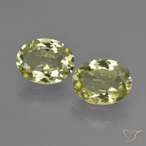 3.31ctw Naturale Giallo verde Sillimanite, Ovale, VVS