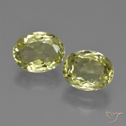 4.32ctw Naturale Giallo verde Sillimanite, Ovale, VVS-VS