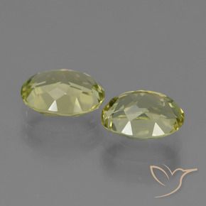 Gemme di Sillimanite Giallo verde naturale da 4.32 ct, Ovale, VVS-VS
