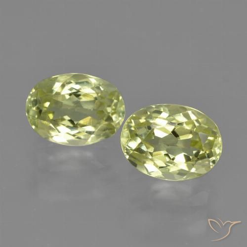 3.11ctw Naturale Limone giallo Sillimanite, Ovale, VVS-VS