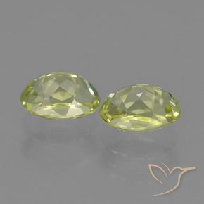 Gemme di Sillimanite Limone giallo naturale da 3.11 ct, Ovale, VVS-VS
