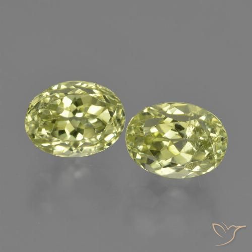 3.94ctw Naturale Giallo medio Sillimanite, Ovale, VS