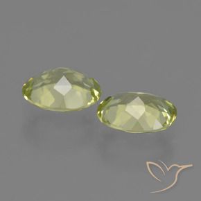 Gemme di Sillimanite Giallo verde naturale da 3.39 ct, Ovale, VVS-VS