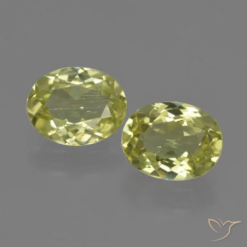 3.44ctw Naturale Giallo verdastro Sillimanite, Ovale, VS