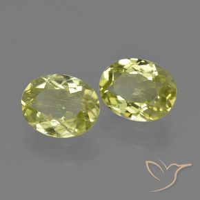 Gemme di Sillimanite Giallo verdastro naturale da 3.44 ct, Ovale, VS