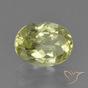 Sillimanite Giallo verdastro naturale da 1.98 ct, Ovale, VS