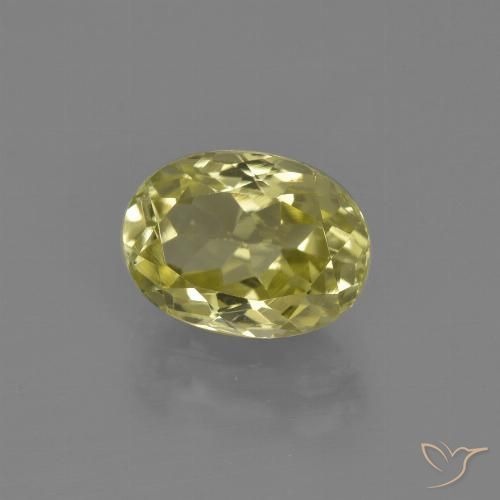 2.30ct Naturale Giallo dorato chiaro Sillimanite, Ovale, VVS-VS